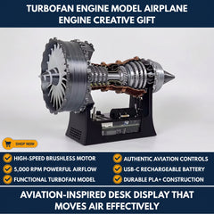 Turbofan Engine Model Airplane Engine Creative Gift view 2
