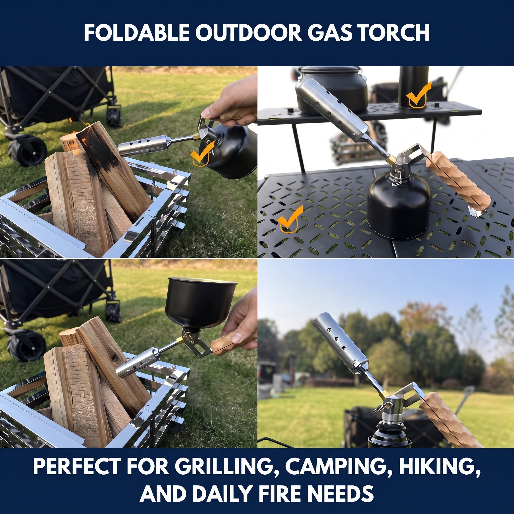 Foldable Outdoor Gas Torch — QMT