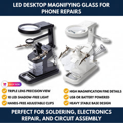 LED Desktop Magnifying Glass for Phone Repairs view 2