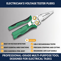 Electrician's Voltage Tester Pliers view 7