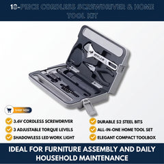 18-Piece Cordless Screwdriver & Home Tool Kit view 8