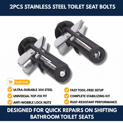 2Pcs Stainless Steel Toilet Seat Bolts — QMT