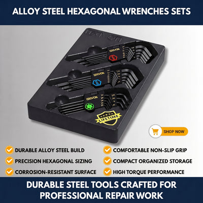 Alloy Steel Hexagonal Wrenches Sets