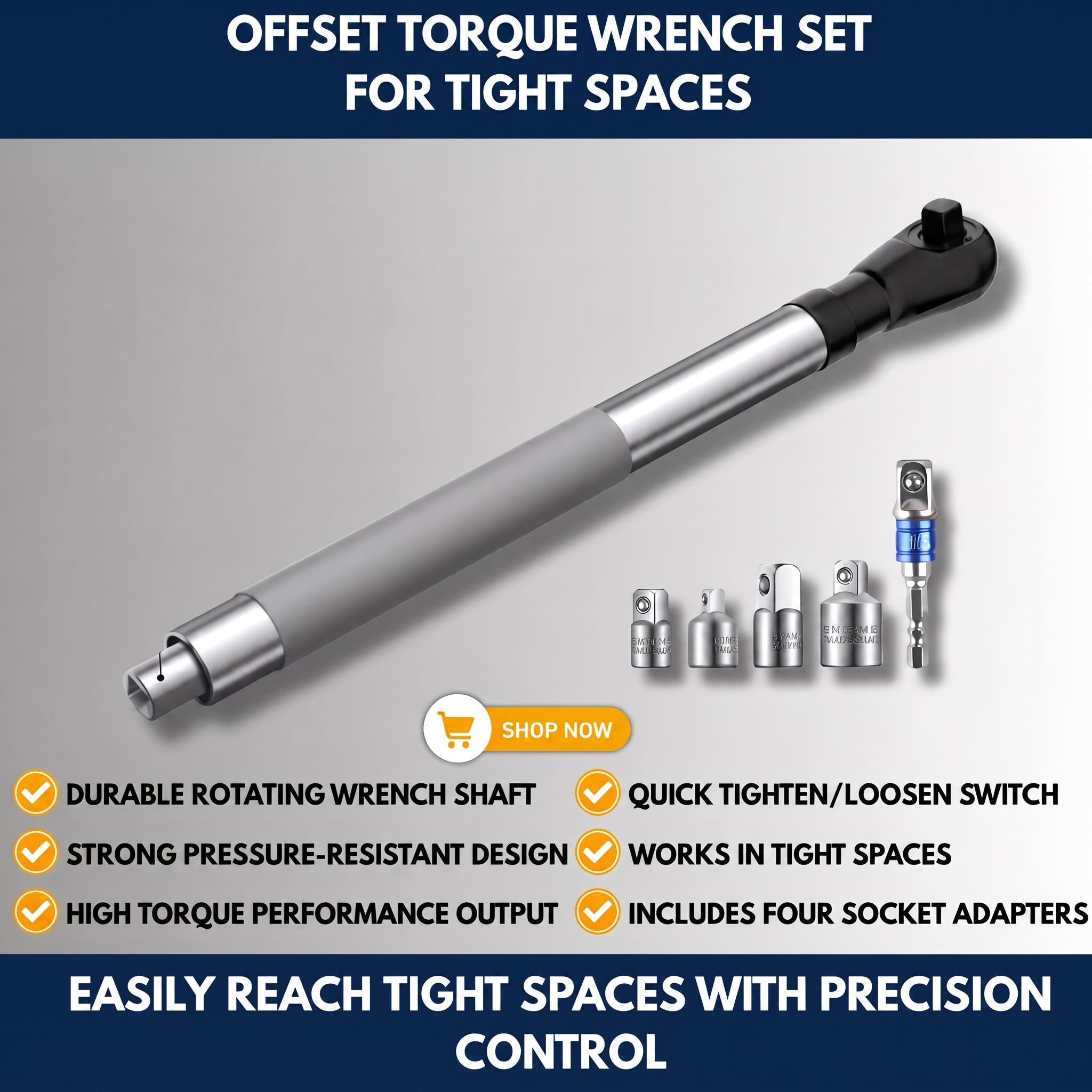 Offset Torque Wrench Set For Tight Spaces – QMT
