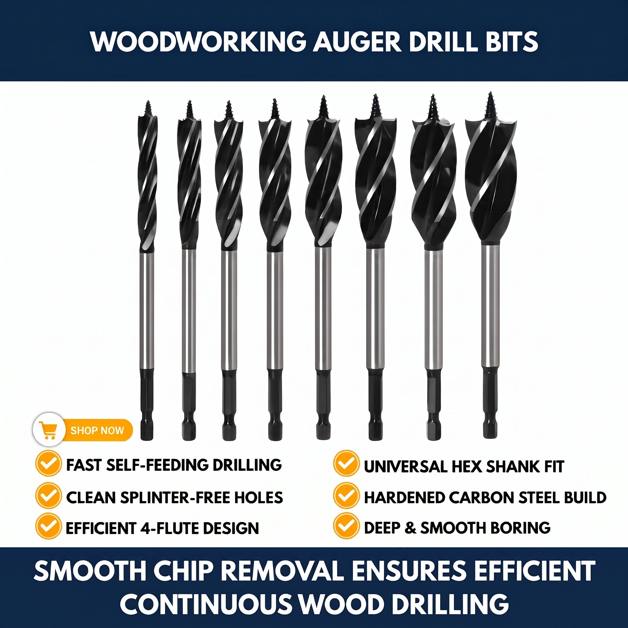 Woodworking Auger Drill Bits — QMT