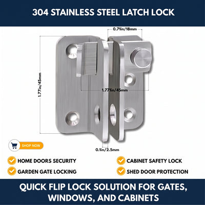 304 Stainless Steel Latch Lock