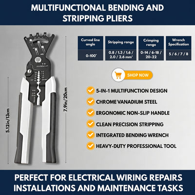 Multifunctional Bending And Stripping Pliers