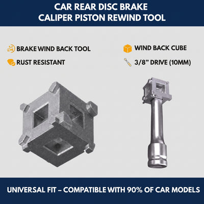 Car Rear Disc Brake Caliper Piston Rewind Tool