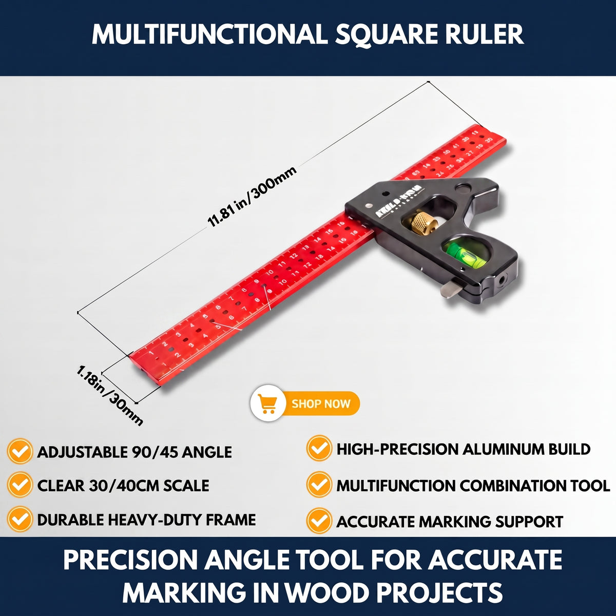 Multifunctional Square Ruler