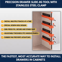Cabinet Rail Positioning & Drilling Guide view 1