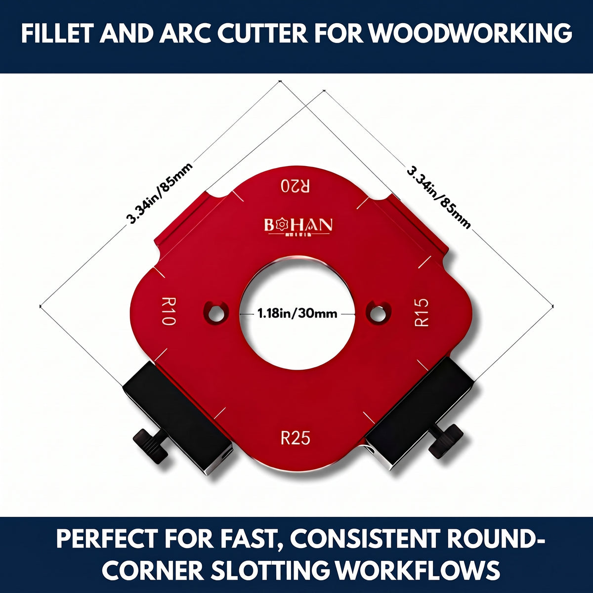 Fillet And Arc Cutter For Woodworking