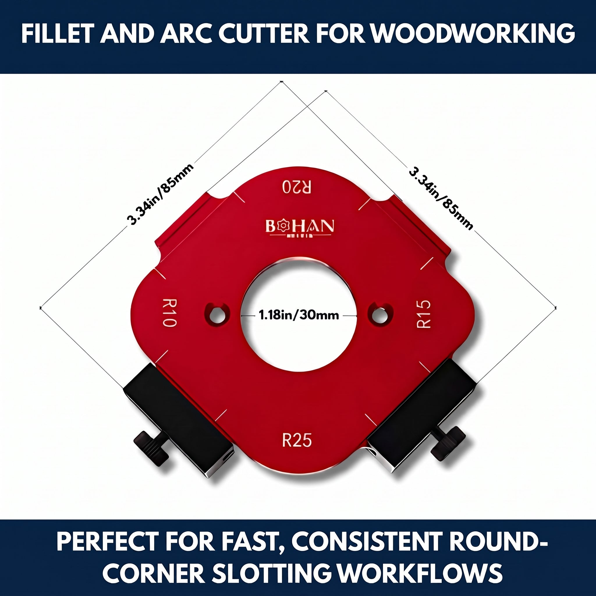 Fillet And Arc Cutter For Woodworking — QMT