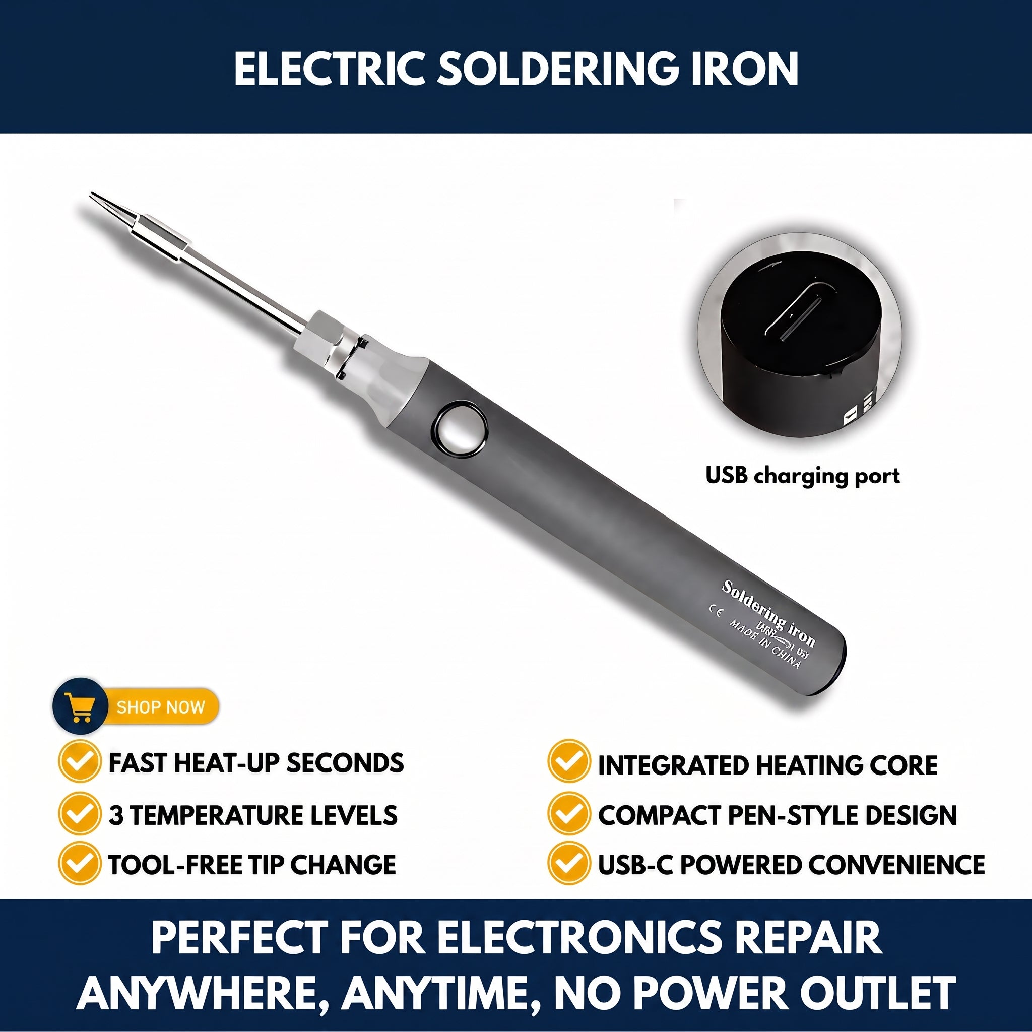Electric Soldering Iron — QMT