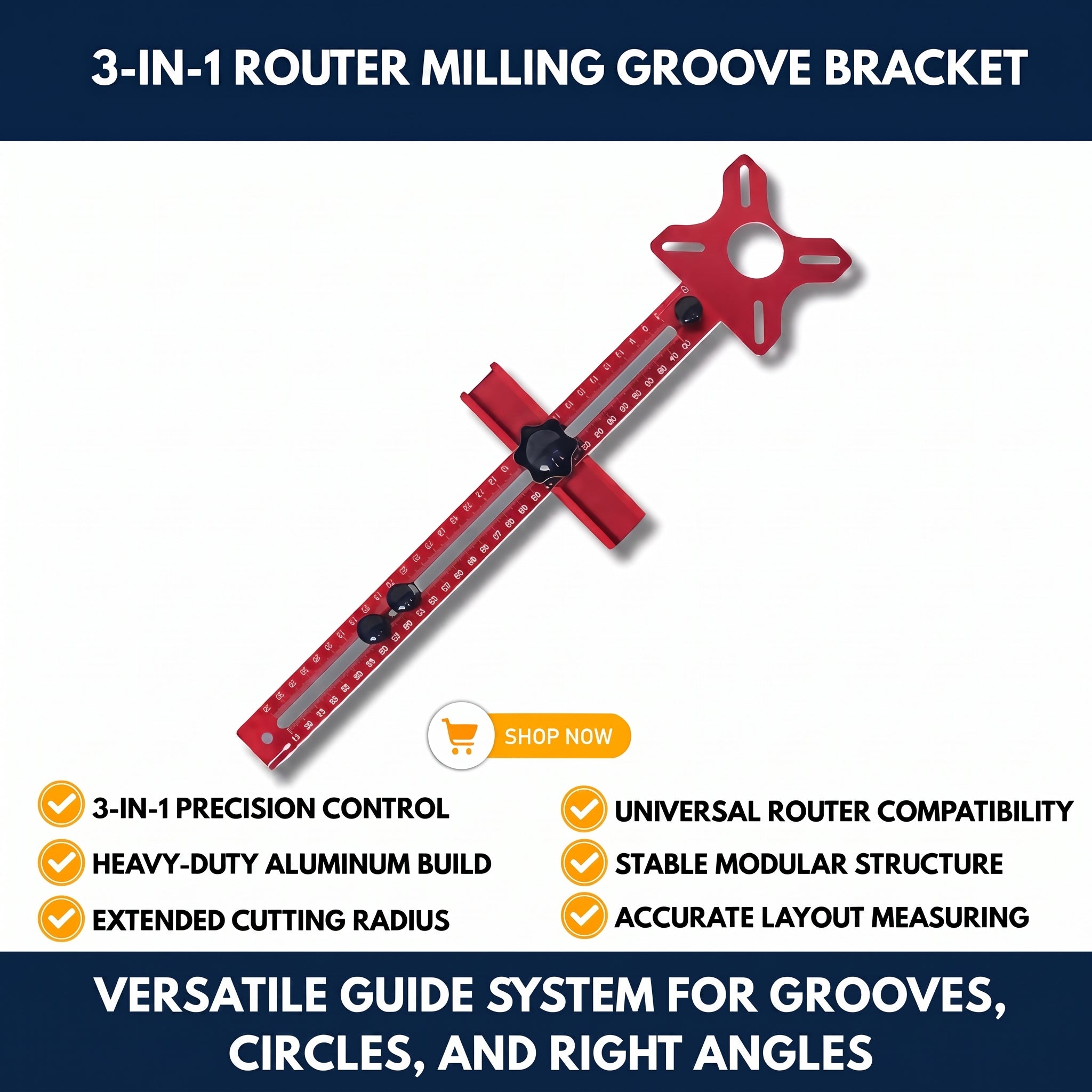 3-in-1 Router Milling Groove Bracket — QMT
