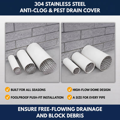 304 Stainless Steel Anti-Clog & Pest Drain Cover