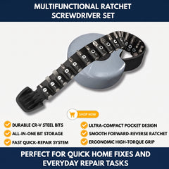 Multifunctional Ratchet Screwdriver Set view 1