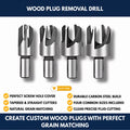 Wood Plug Removal Drill