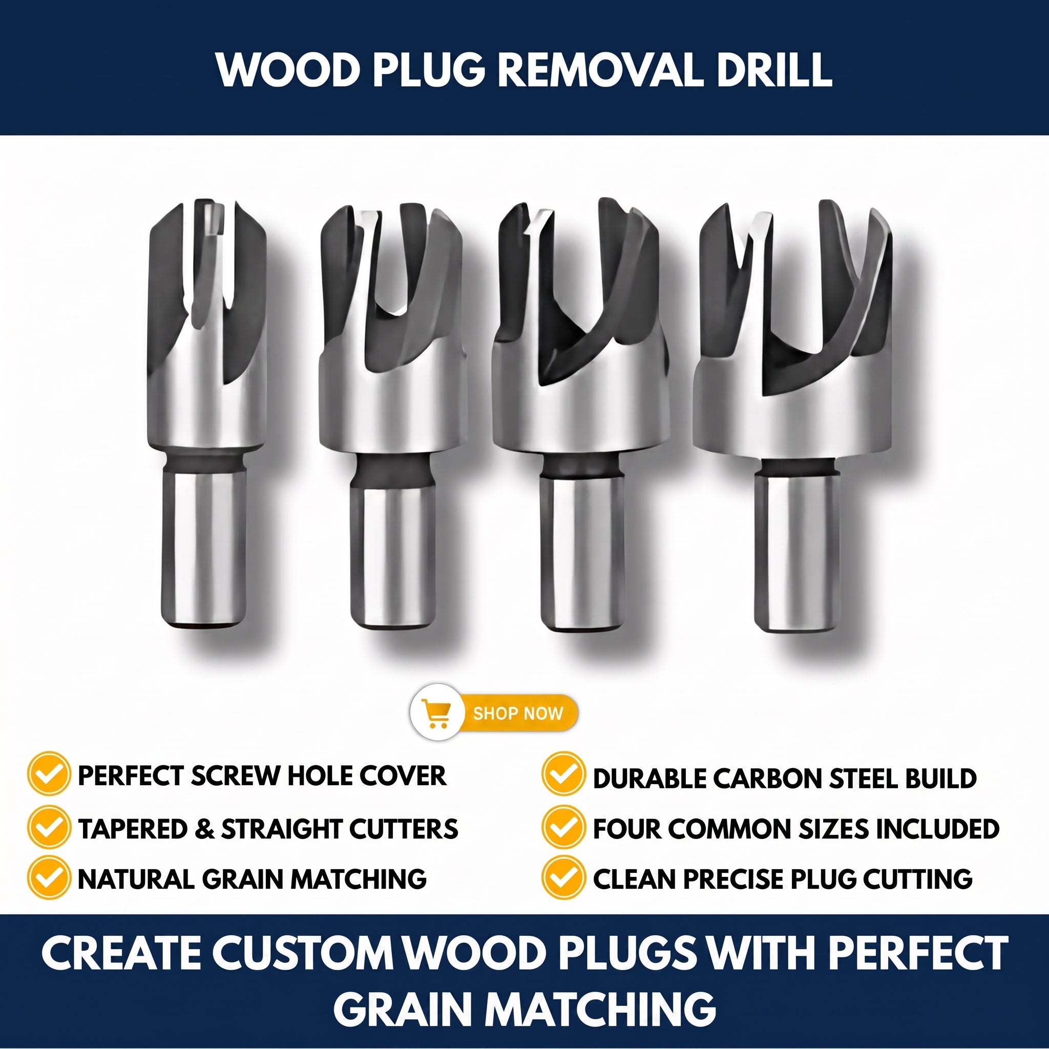 Wood Plug Removal Drill — QMT