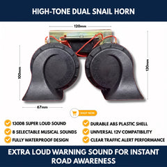 High-Tone Dual Snail Horn view 1