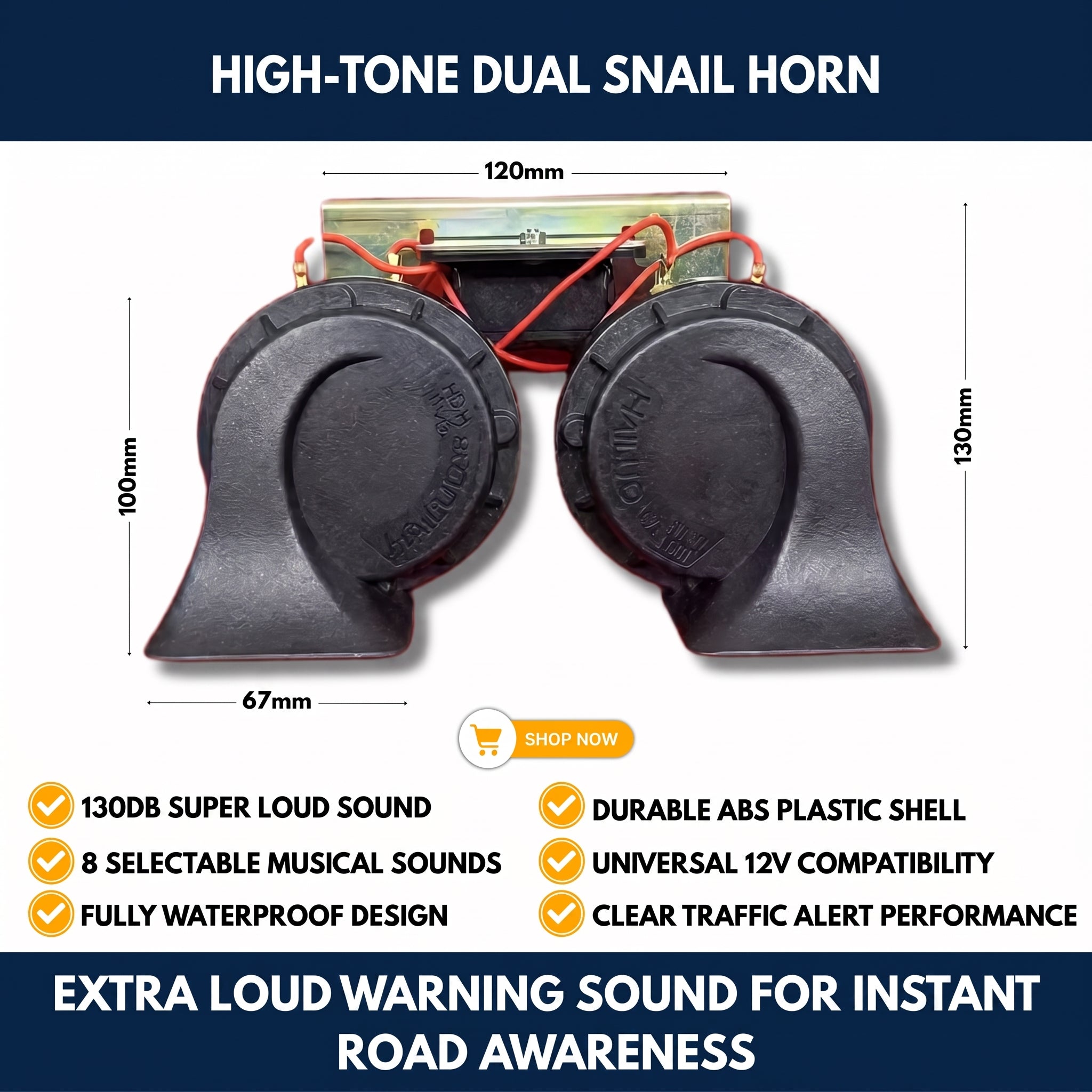High-Tone Dual Snail Horn — QMT