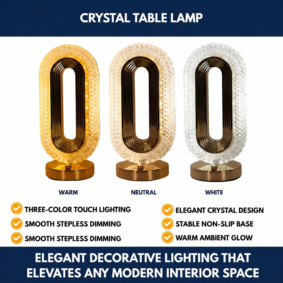 Crystal Table Lamp