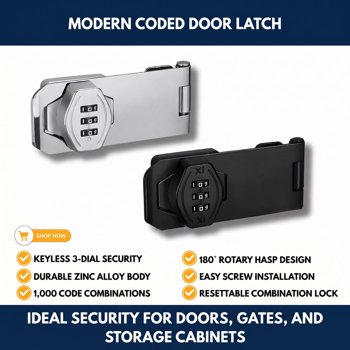 Modern Coded Door Latch