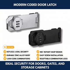 Modern Coded Door Latch view 1