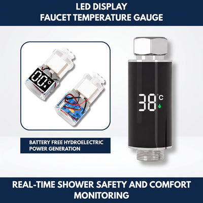 LED Display Faucet Temperature Gauge