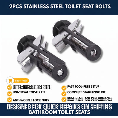 2Pcs Stainless Steel Toilet Seat Bolts