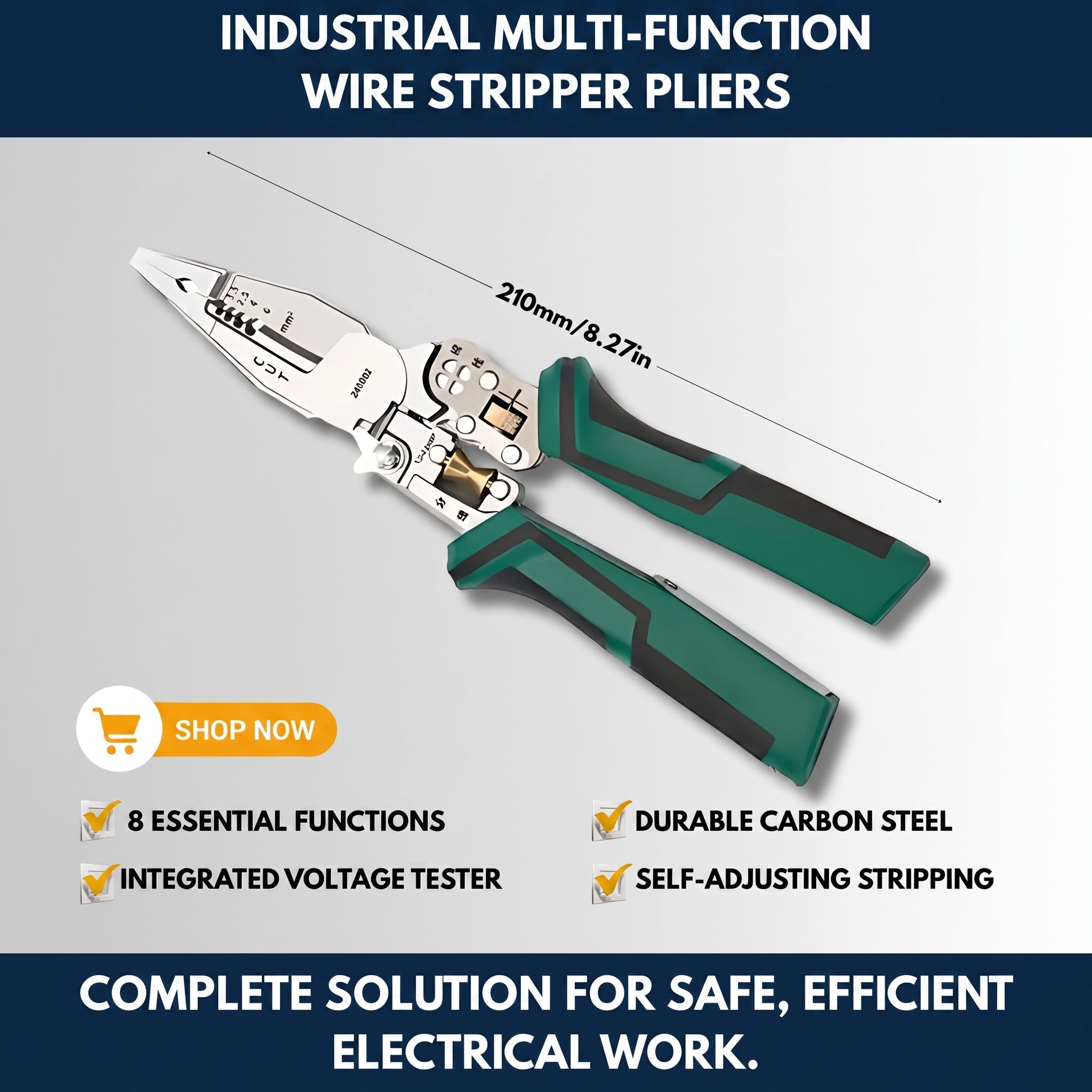 Industrial Multi-function Wire Stripper Pliers — QMT