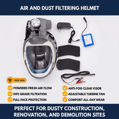 Air And Dust Filtering Helmet view 1
