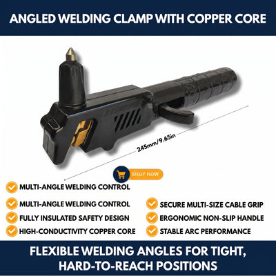 Angled Welding Clamp with Copper Core
