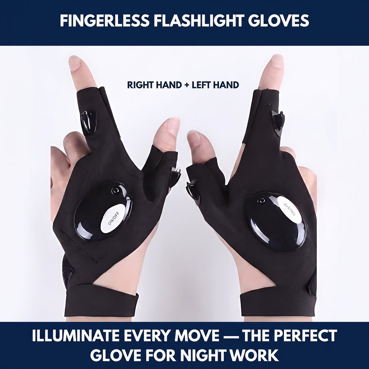 Fingerless Flashlight Gloves