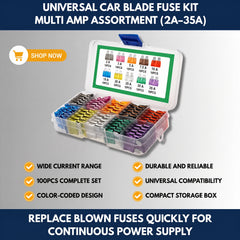 Universal Car Blade Fuse Kit – Multi Amp Assortment (2A–35A) view 1