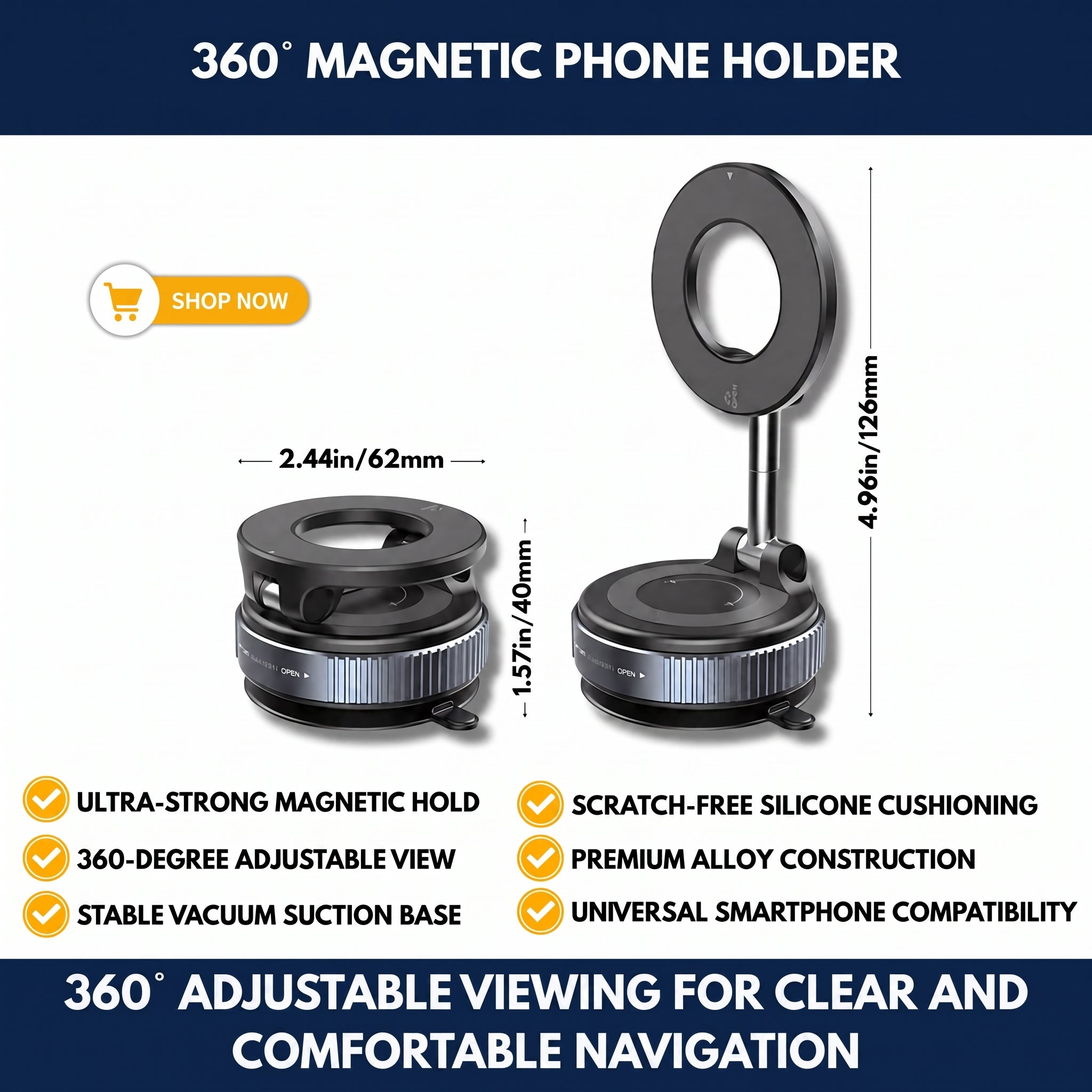 360° Magnetic Phone Holder — QMT