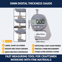 10mm Digital Thickness Gauge view 1