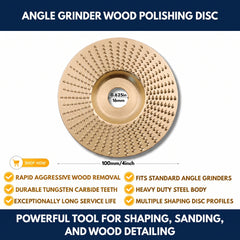 Angle Grinder Wood Polishing Disc view 1