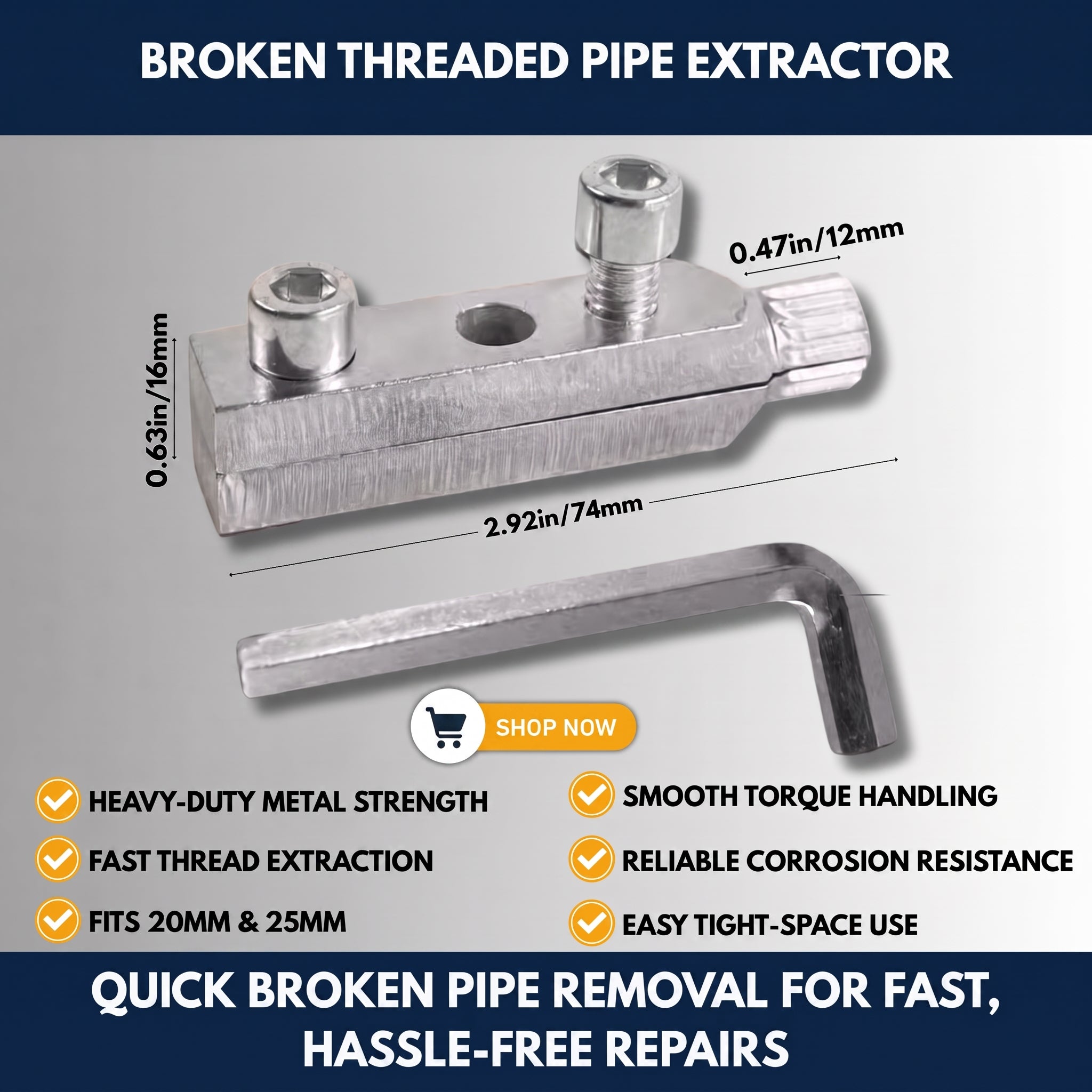 Broken Threaded Pipe Extractor — QMT