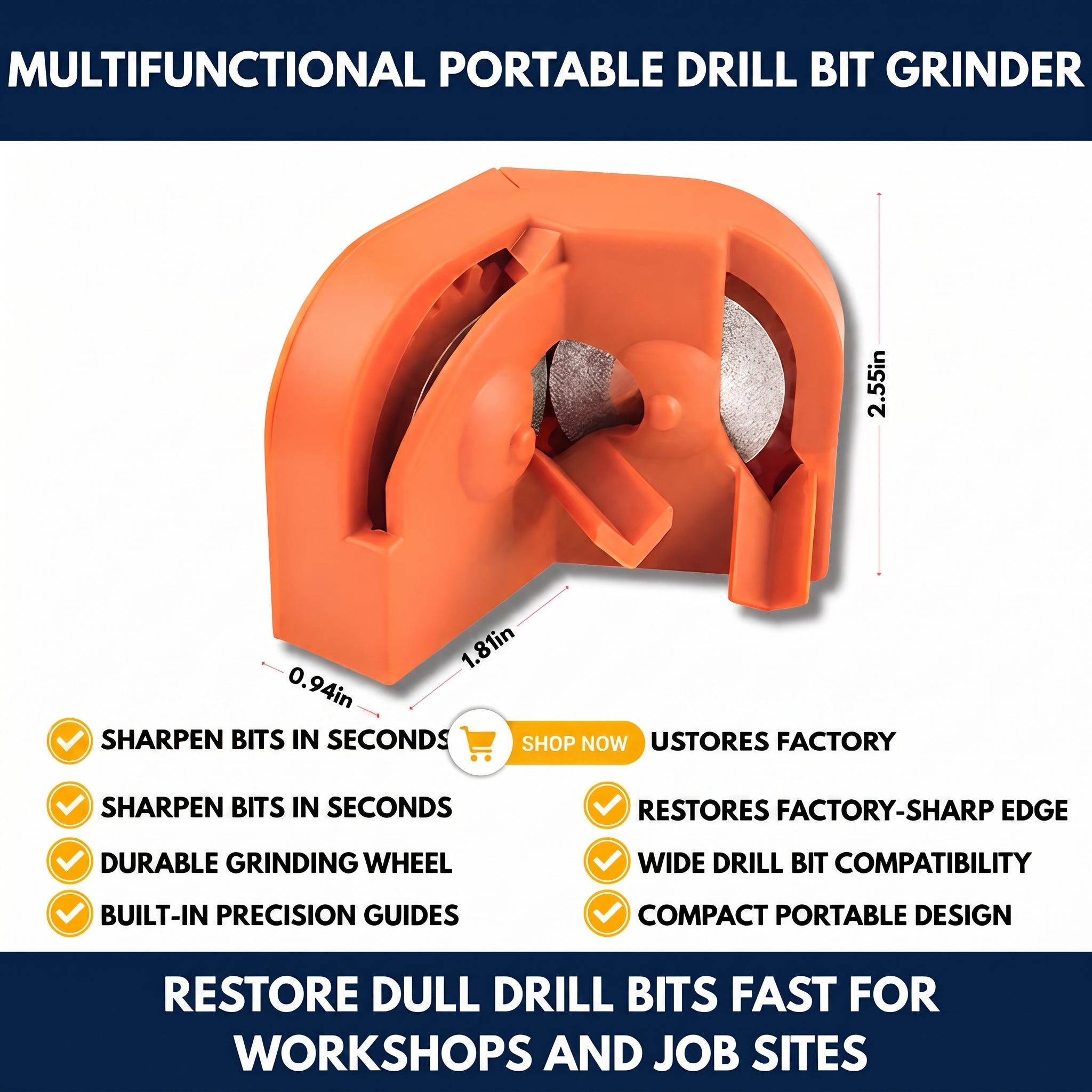 Multifunctional Portable Drill Bit Grinder — QMT