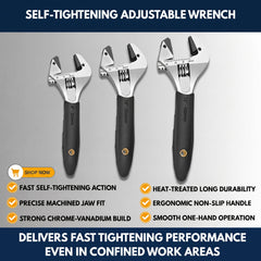 Self-Tightening Adjustable Wrench view 1