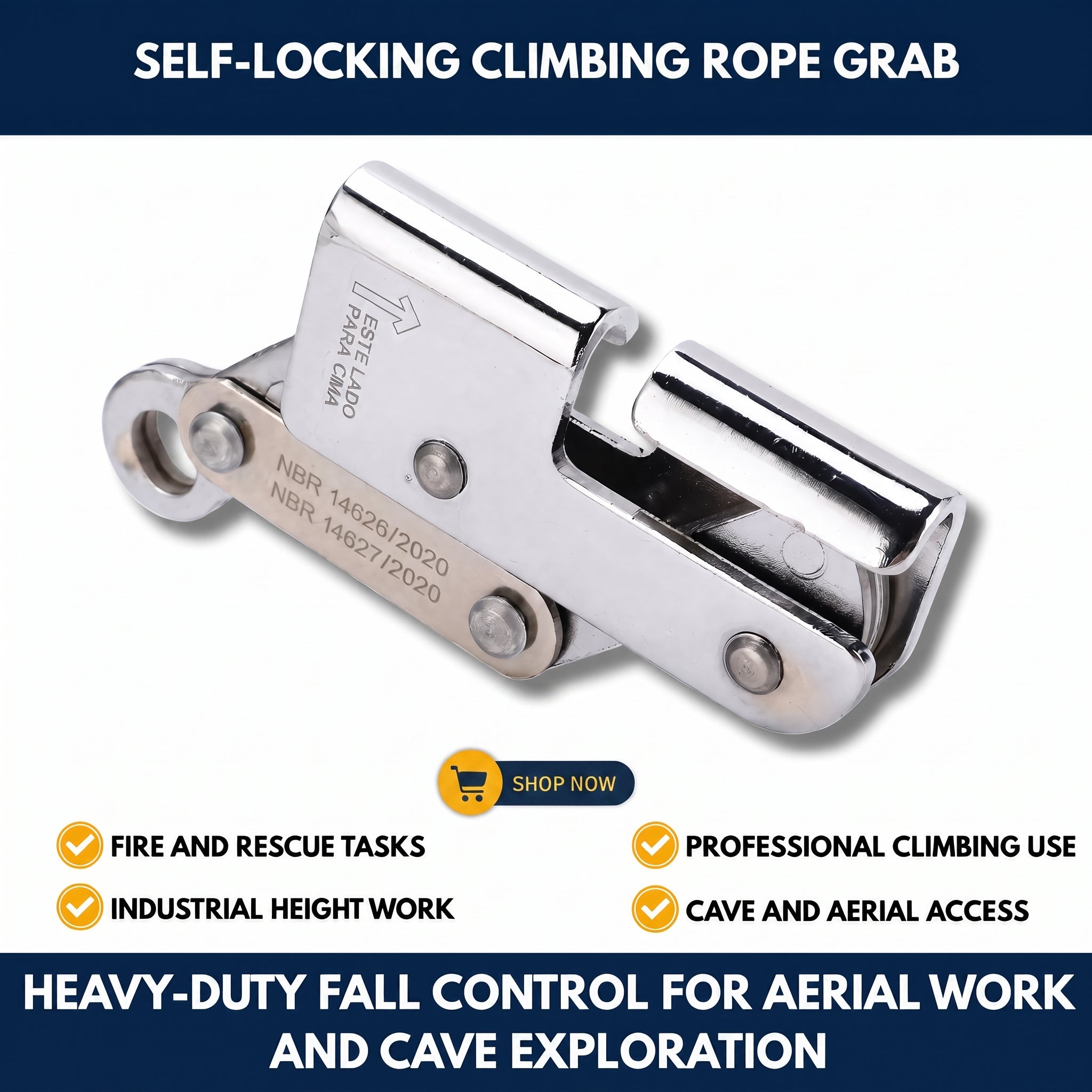 Self-Locking Climbing Rope Grab — QMT