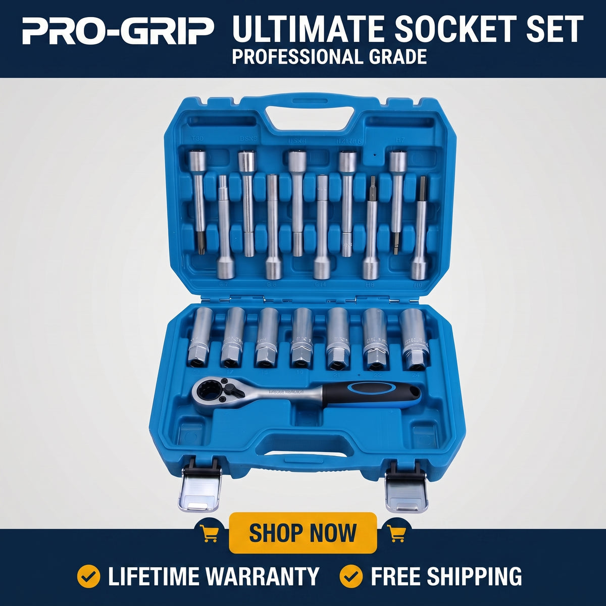 QuickMech™ 18-Piece Shock Absorber Strut Nut Socket Set