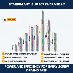 Titanium Anti-Slip Screwdriver Bit view 1