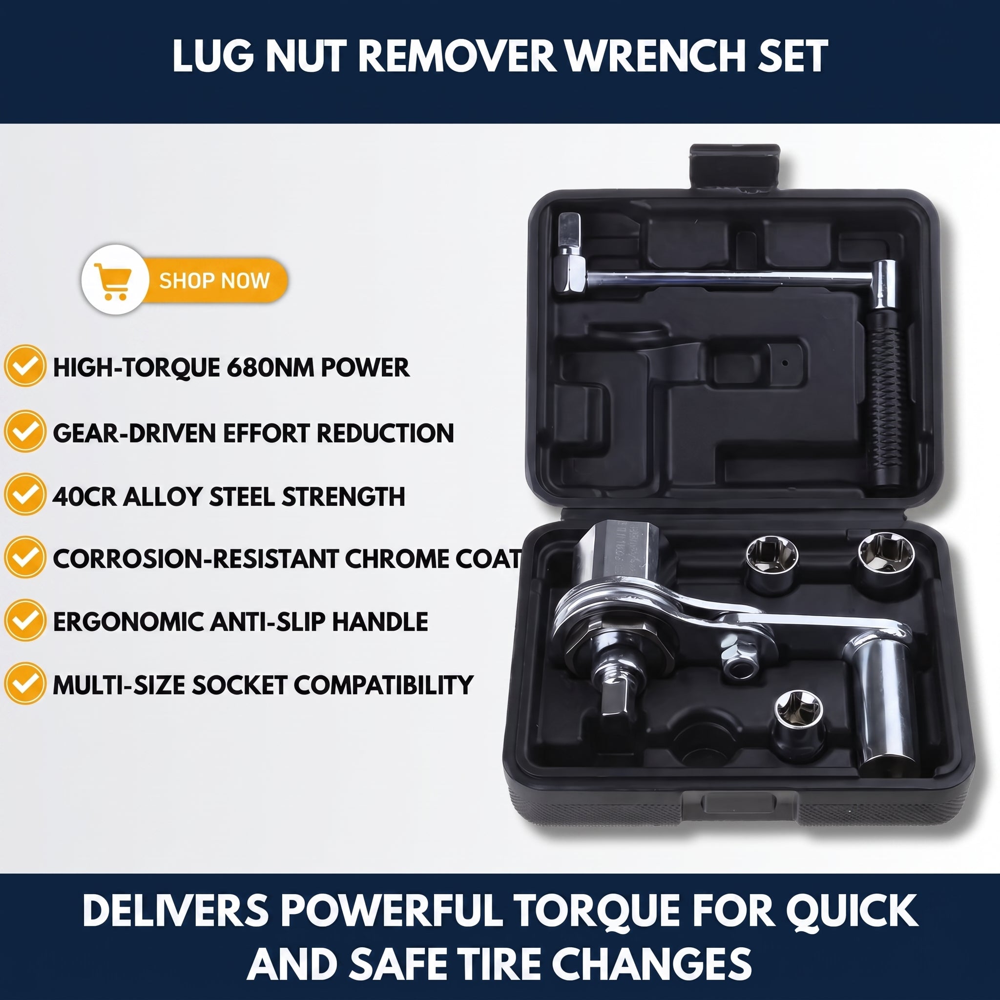 Lug Nut Remover Wrench Set — QMT