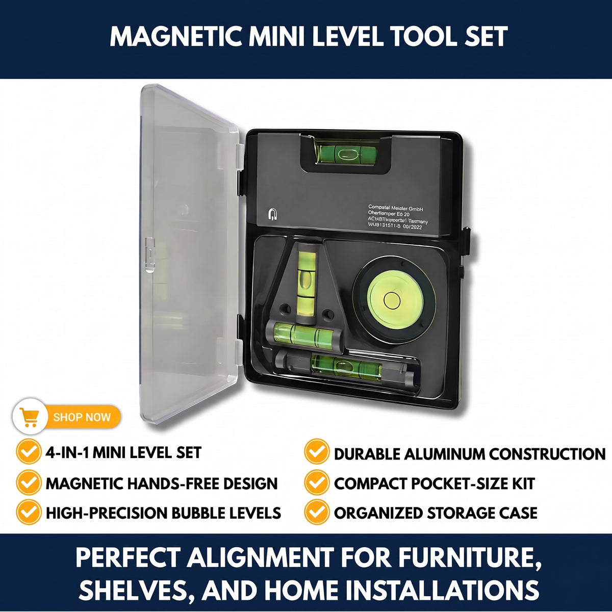 Magnetic Mini Level Tool Set