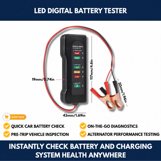 Led Digital Battery Tester