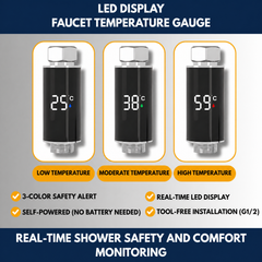 LED Display Faucet Temperature Gauge view 7
