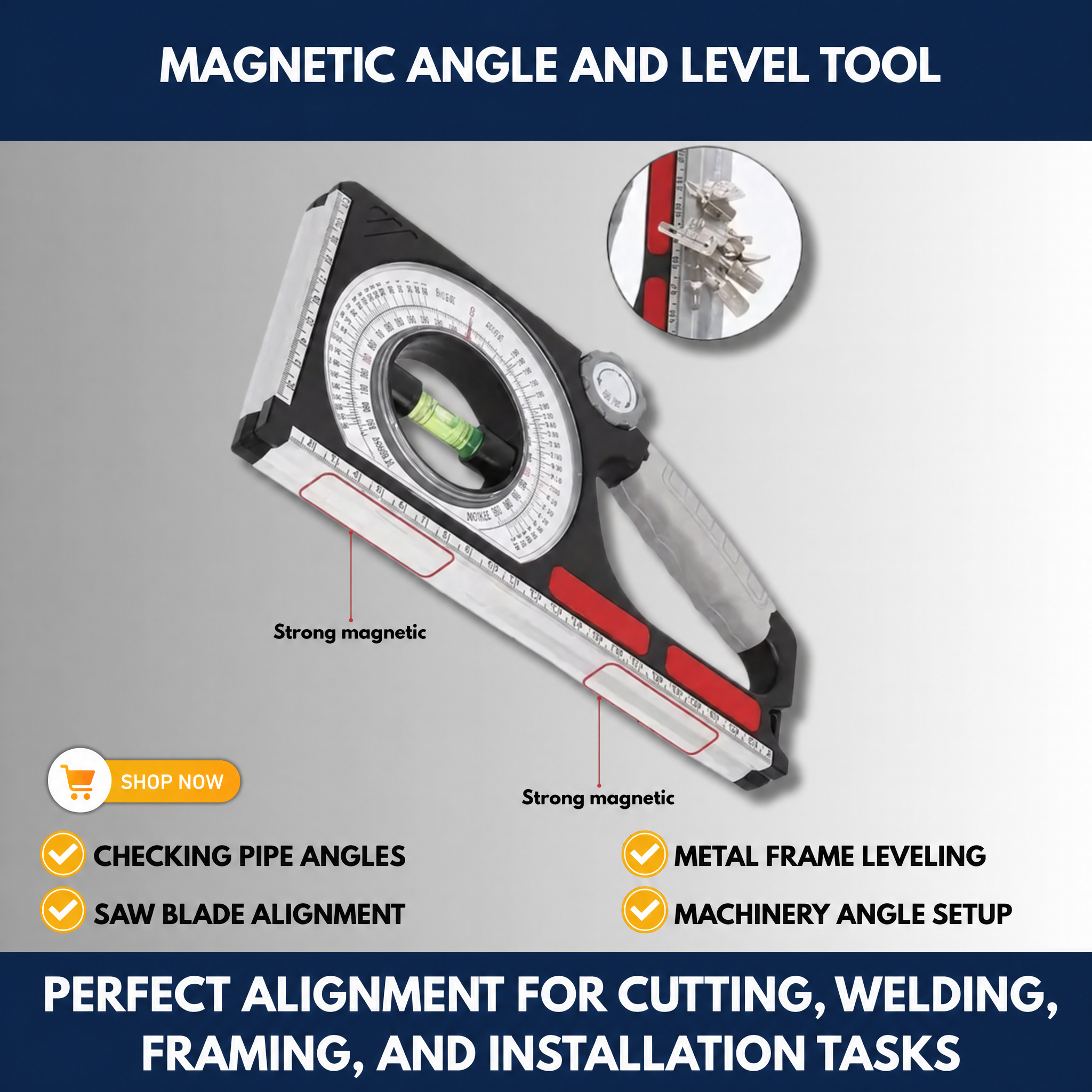 Magnetic Angle and Level Tool