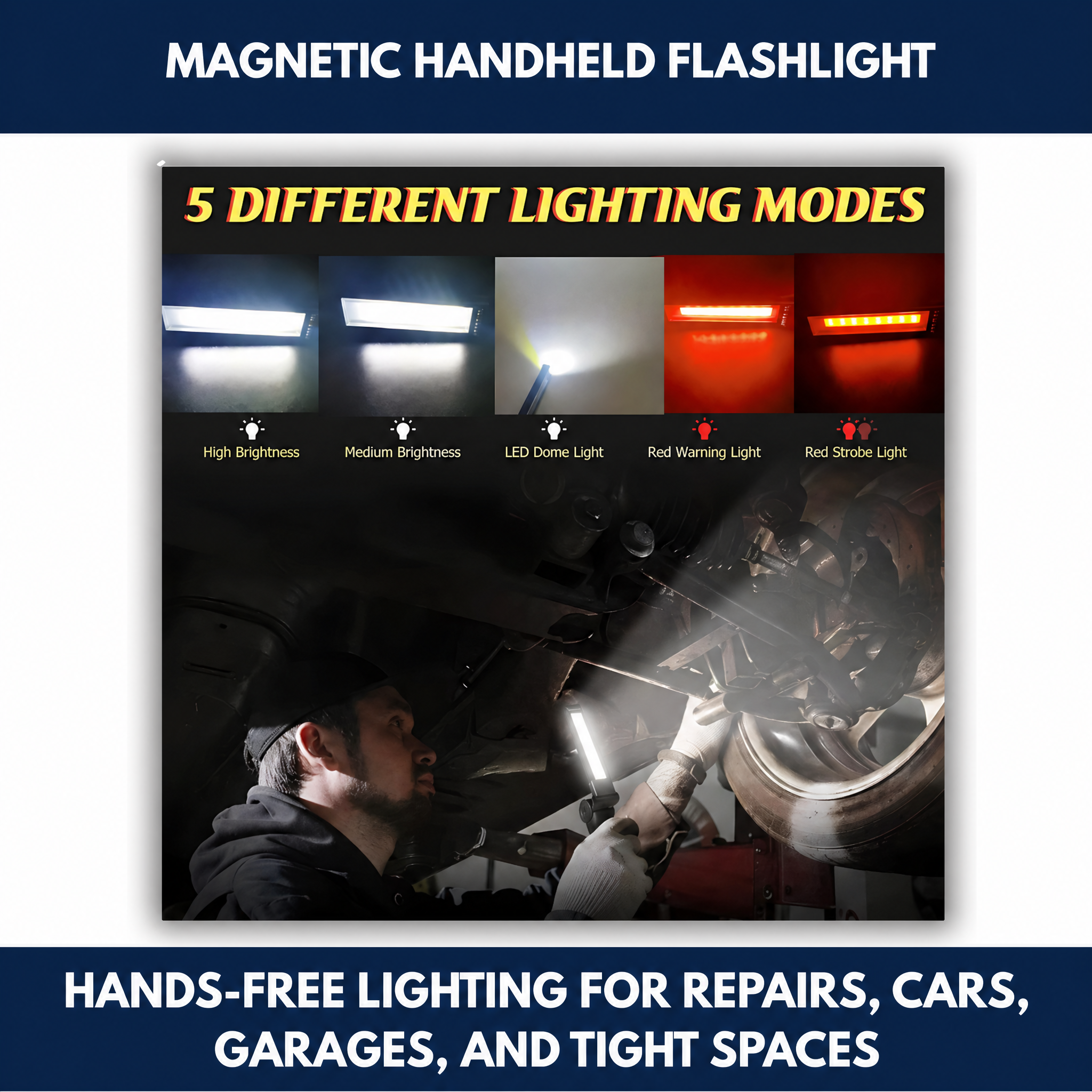 Magnetic Handheld Flashlight