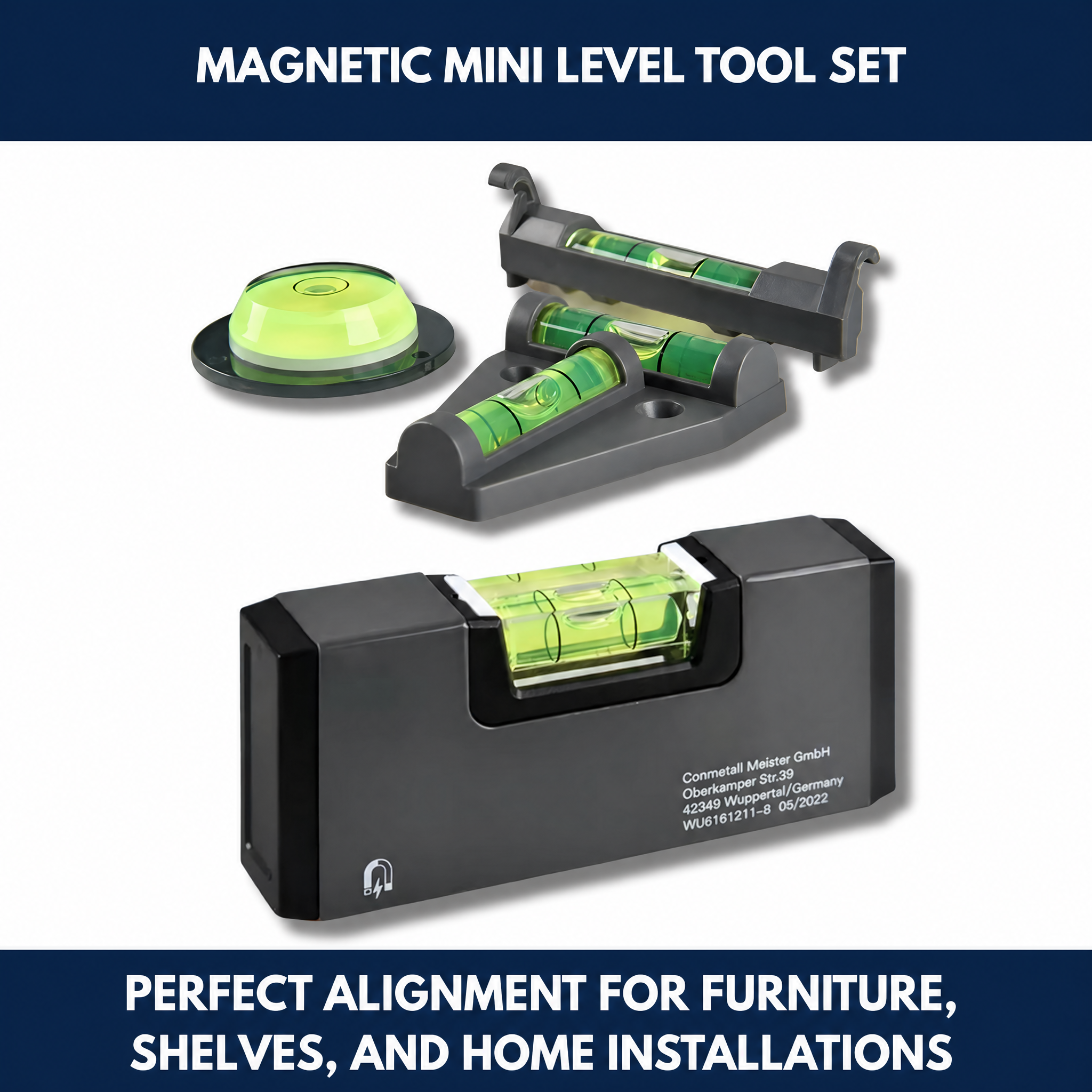 Magnetic Mini Level Tool Set